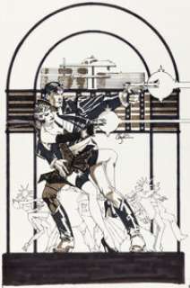 Howard Chaykin American Flagg #2 Cover Original Art (First, 1983)