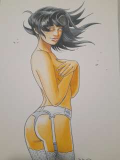 Jim | Jim - Dessin original couleur - Une Nuit à Rome - Marie | Catawiki