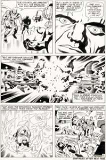 Jack Kirby and George Klein Thor #169 Story Page 11 Original Art (Marvel, 1969). | Heritage