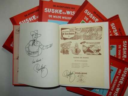 Vandersteen, Willy | Suske en Wiske - 8x Strip Klassiek - Met 8 opdrachttekeningen Paul Geerts - Cartonné - EO - (1993/1999) | Catawiki