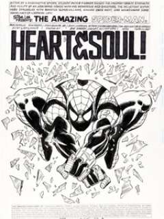 Ron Frenz and John Romita Sr. The Amazing Spider-Man ’96 Splash Page 1 Original Art (Marvel, 1996). | Heritage