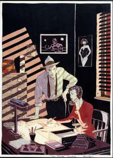 Berthet | Le privé d’Hollywood, illustration de grand forma… | Millon