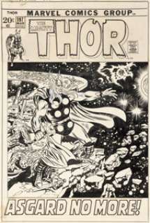 John Buscema Thor #197 Unused Cover Original Art (Marvel, 1972). | Heritage