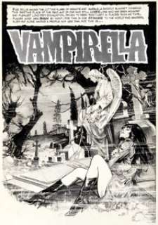 Jose "Pepe" Gonzalez Vampirella #12 "Death’s Dark Angel" Complete 20-Page Story Original Art (Warren, 1971). (Total: 20 Original Art) | Heritage