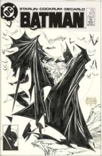 Todd McFarlane Batman #423 Cover Original Art (DC, 1988).