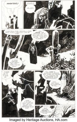 Mike Mignola Hellboy: Wake the Devil #4 Story Page 21 Original Art (Dark Horse, 1996). | Heritage