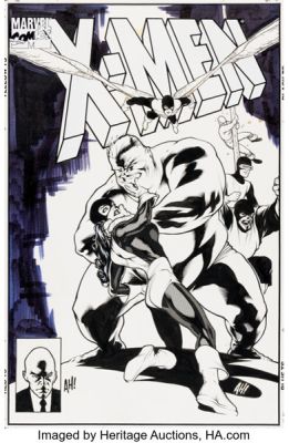 Adam Hughes X-Men: The Early Years #3 Cover Original Art (Marvel, 1994).