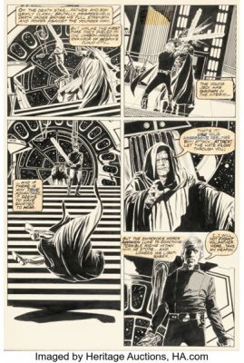 Al Williamson, Carlos Garzon, Tom Palmer, and Ron Frenz Marvel Super Special #27 Star Wars: Return of the Jedi Story Page 55 Original Art (Marvel, 1983). | Heritage