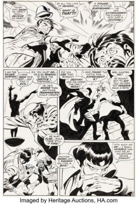 John Buscema and Sal Buscema The Silver Surfer #7 Story Page 8 Original Art (Marvel, 1969). | Heritage