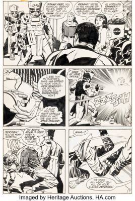 Jack Kirby and Vince Colletta Forever People #4 Story Page 7 Original Art (DC, 1971). | Heritage