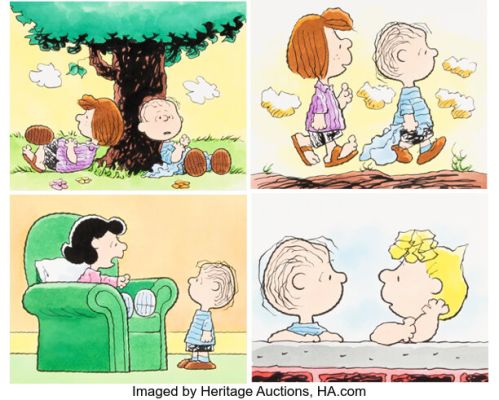 Peanuts It’s the Great Pumpkin, Charlie Brown Pages 4/5 and 8/9 Original Art Group of 2 (1966/ c. 2000s). (Total: 2 Items) | Heritage