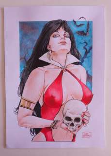 Luca Raimondo | L. Raimondo - original artwork "Vampirella" - Page volante - Exemplaire unique - (2023) | Catawiki