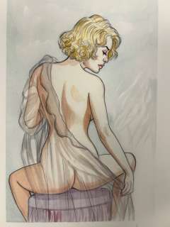 Renaud | Renaud - Dessin original couleur - Nu | Catawiki