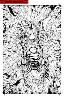 Jeff Johnson | Covers / Pinups Issue Iron Man # 18 Carnage Forever Variant Page Cover | Kwan Chang