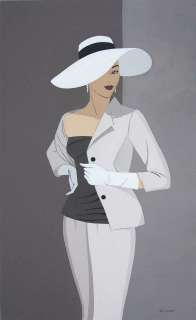 Berthet | Pin-Up glamour, dessin original à l’acrylique et à la gouache très grand format.. | Septimus