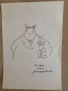 Geluck | Geluck, Philippe - Dessin original dédicacé - Le Chat - (2019) | Catawiki