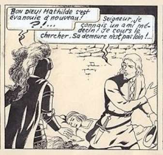 De Moor, Bob - 1 Page originale + album de luxe - De Leeuw van Vlaanderen / Le Lion de Flandre - (p.42) - 1949 | Catawiki