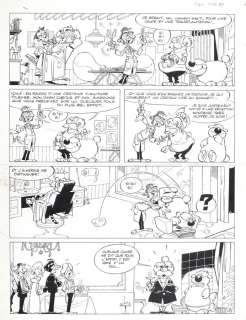 Dupa | Cubitus, planche-gag n°184 Ã  l’encre de Chine… | Millon