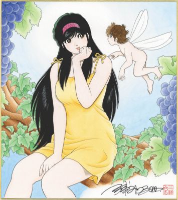 Mitsuru Miura Hand-Drawn Color Shikishi "The Kabocha Wine" | Mandarake (Big Web)