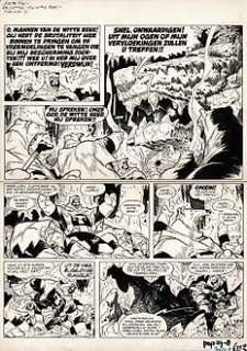 Matena, Dick - 1 Original page - Grote Pyr - De grotten van de Witte Beer - 1972