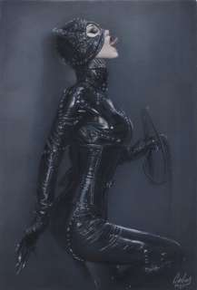 Calas, J.M. - Dessin original en couleur - Catwoman - Format feuille: 29,7 x 42 cm. | Catawiki