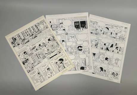 3 planches NB de SIKORSKI pour la série TIF ET TONDU - N°44 page… | misc / divers