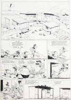 Marcel Remacle - Le Vieux Nick - Pavillons noirs Planche originale Ã  l‘encre