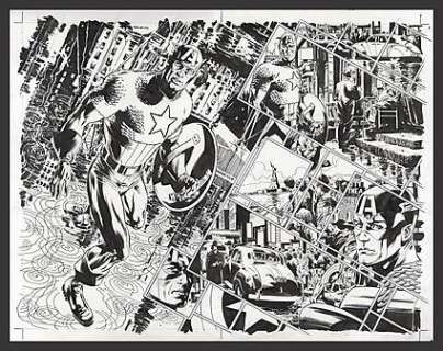 CAPTAIN AMERICA: REBORN Issue #5 Double Page Spread | ComicConnect