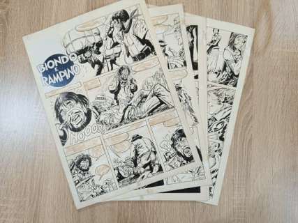 Giovannini, Ruggero - 13 Original page - Lanciostory - n. 20 "Biondo e Rampino" - 1976 | Catawiki