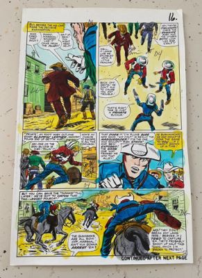 RAWHIDE KID #50 art original color guide KID COLT 1966 outlaws slappin leather | eBay US (Buy It Now)