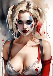 Gongas XX - Giclée - Badass Harley Quinn | Catawiki