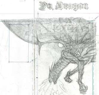 Giménez, Juan - 1 Original preliminary drawing - Moi, Dragon T1 - La Fin de la Genèse - Preliminary cover - 2010 | Catawiki