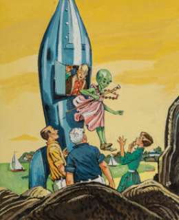 Leonard Shortall (American, 1916-1989) A Mystery for Mr. Bass book cover, 1960 Gouache on board 9-1/4 x 7-1/2 -