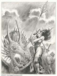 Blas Gallego - Original Illustration (undated). A multi-talented artist whose work can range from cartoony -