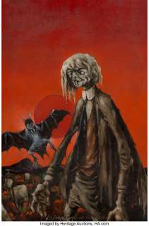 Lee Brown Coye (American, 1907-1981). The Vampire, Weird Tales magazine cover, July 1947. Oil on canva...