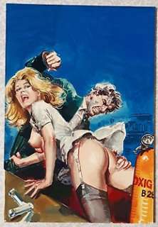 Roberto Molino - 1 Original cover - #27 of the Dottoressa / #82 Satires series - Intrigo osceno - 1985 | Catawiki