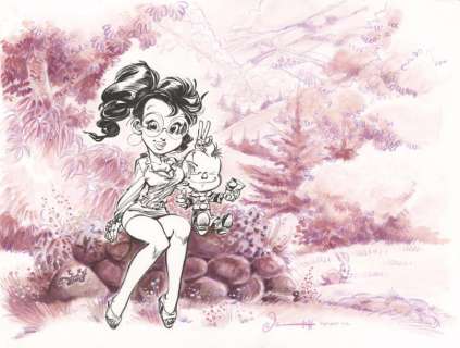 Dan (Né En 1972) - Mademoiselle Chiffre et le petit Spirou