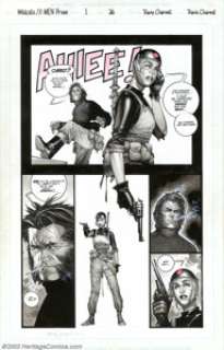 Travis Charest - Original Art for WildC.A.T.S/X-Men #1, page 26 (Image, 1997). A legend in his own time, Travis - | Heritage