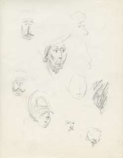 Franquin | Ensemble de huit études Ã  la mine de plomb (sur… | Millon