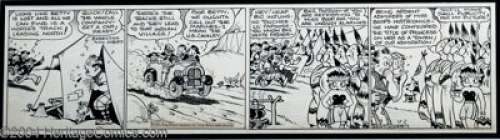 Bud Counihan - Original Comic Strip Art for Betty Boop Daily dated 11-2-34 (King Features Syndicate, 1934). Betty -