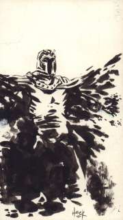 Robert Hack - Magneto From the X-Men Drawing - Signed