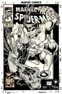 Todd McFarlane - Marvel Tales #239 Cover (Large Spidey & Beast! Drawn 1 Month Before Spider-Man #1!) 1990