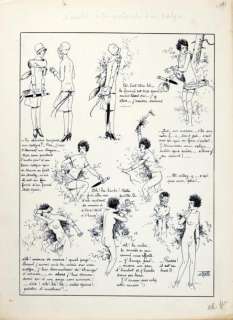 Le Rallic Etienne (1891-1968) - LE RALLIC Etienne Nenette Ã  la recherche d‘un satyre Encre de chine po