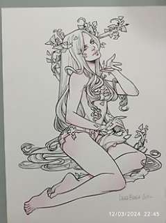 Laura Braga - Original drawing - Poison Ivy | Catawiki