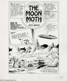 Frank Bolle - Starstream #7 Complete 22-page Unpublished Story, "The Moon Moth" Original Art (Whitman, -