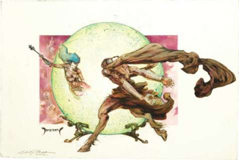 Michael Dubisch - Silver Marches, page 137 "Telkoun Imprisons an Intruder" Illustration Original Art -