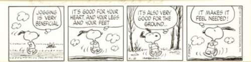 Charles Schulz - Peanuts Daily Comic Strip Original Art, dated 9-16-77 (United Features Syndicate, 1977).  Snoopy - | Heritage