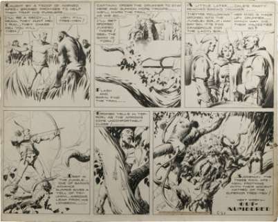 Alex Raymond - Flash Gordon Sunday Comic Strip Original Art, dated 6-20-37 (King Features Syndicate, 1937).  - | Heritage
