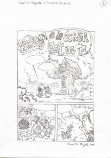 Roberta Migheli - 1 Original preliminary page - Paperino Paperotto e la corsa fai da te - I TL 3163-6 - 2016 | Catawiki