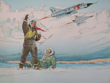 Bruno Marchand- illustration originale - Tanguy et Laverdure
